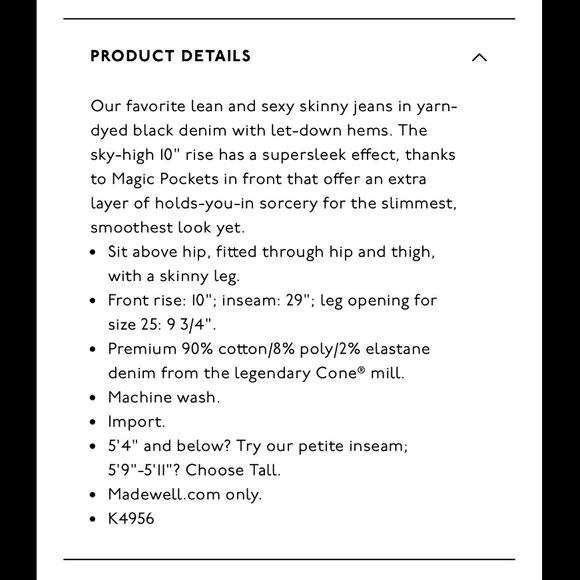 Madewell 10" High-Rise Drop-Hem Jeans - Picture 6 of 6